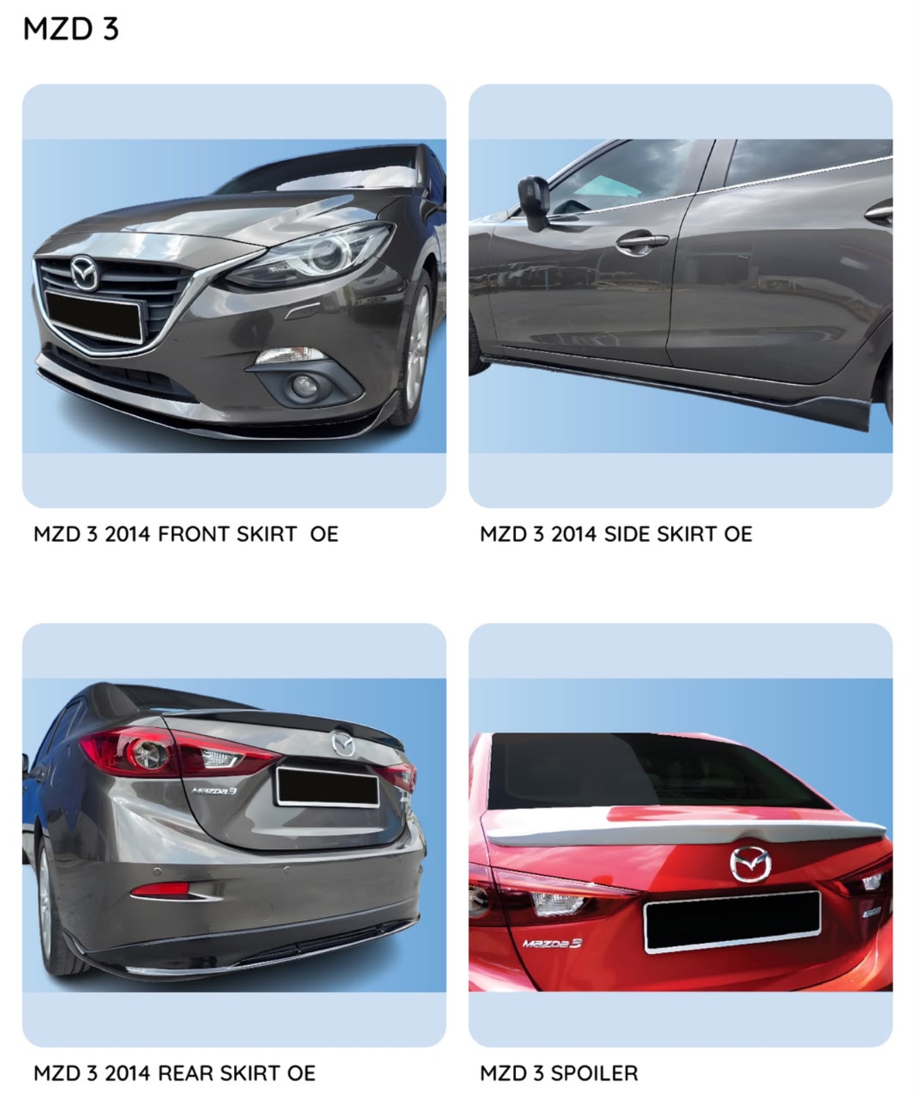 Mazda 3 Bodykit