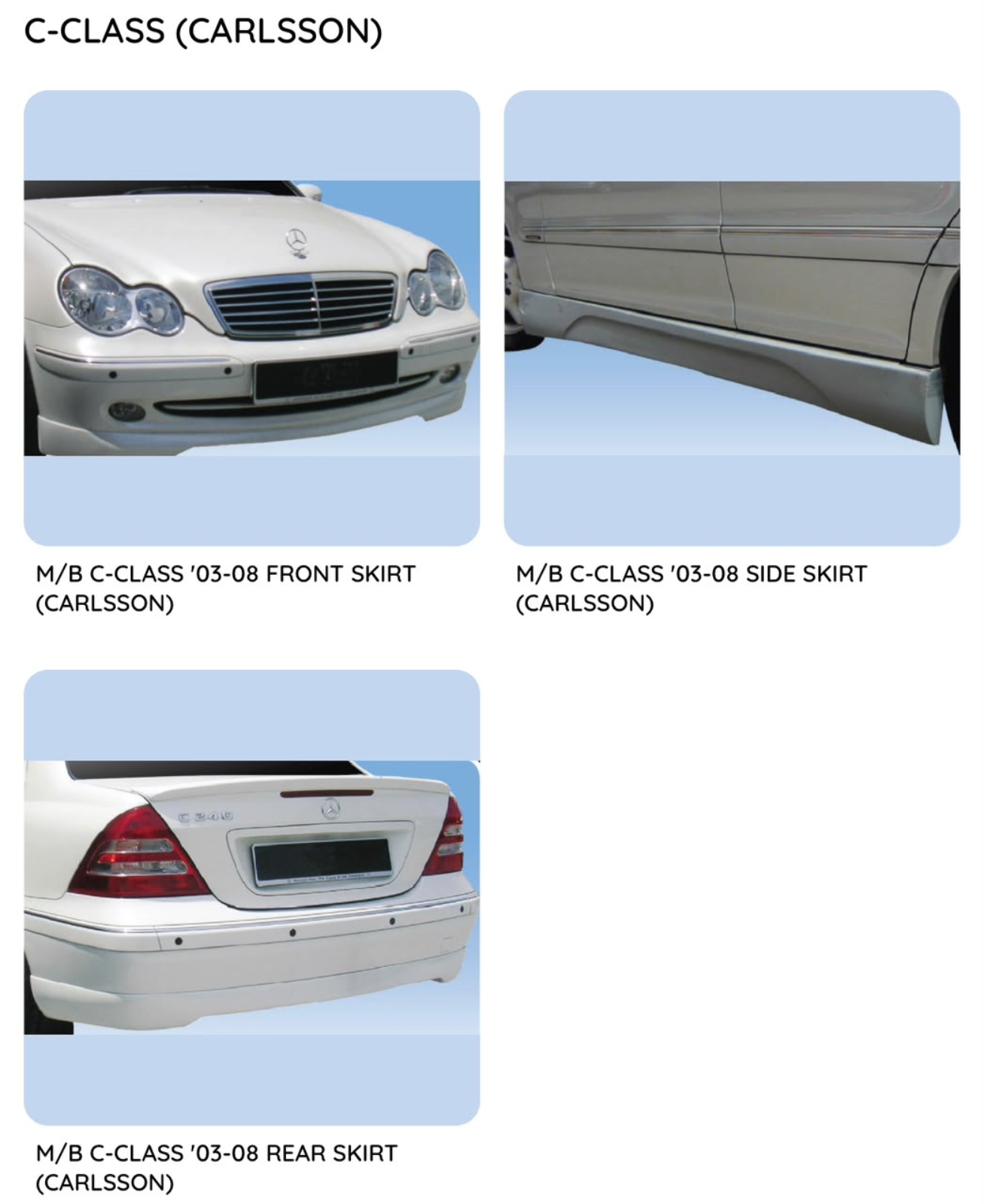 C-class W203 Bodykit