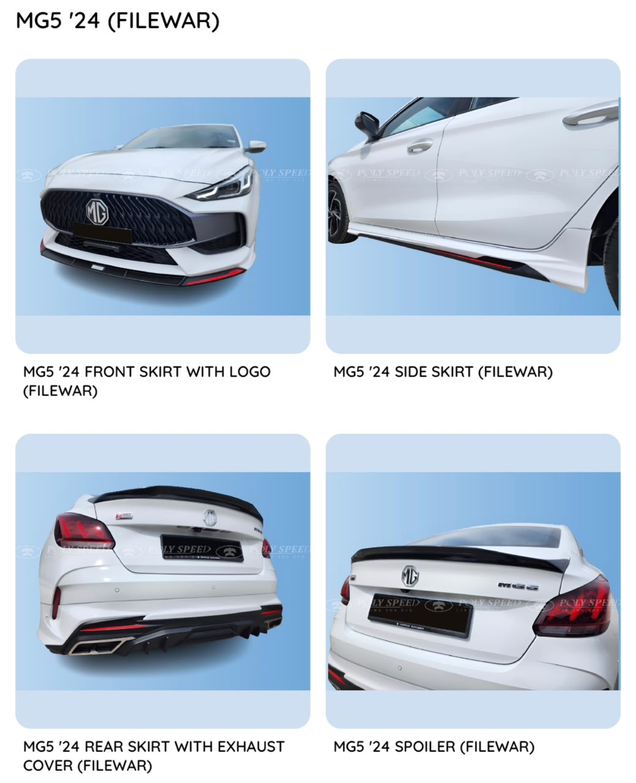 MG5 Filewar Bodykit