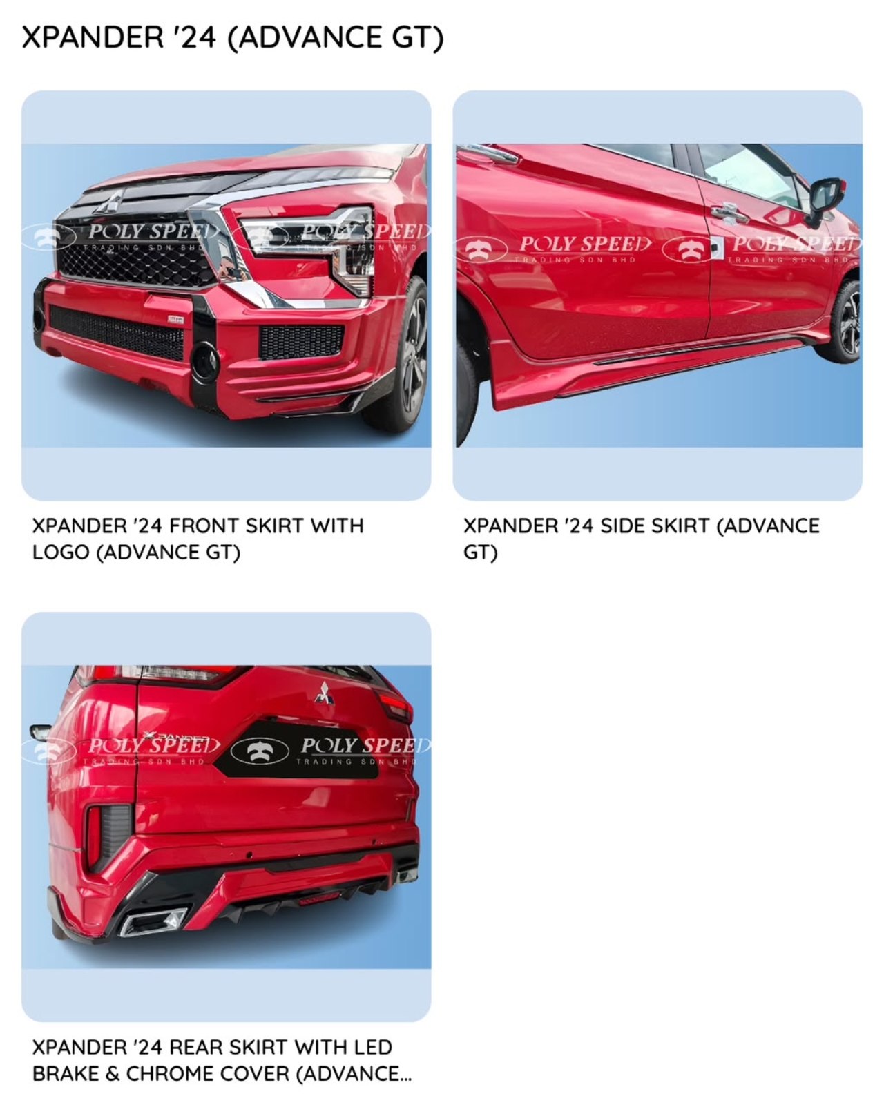 Xpander 24 Advance GT Bodykit