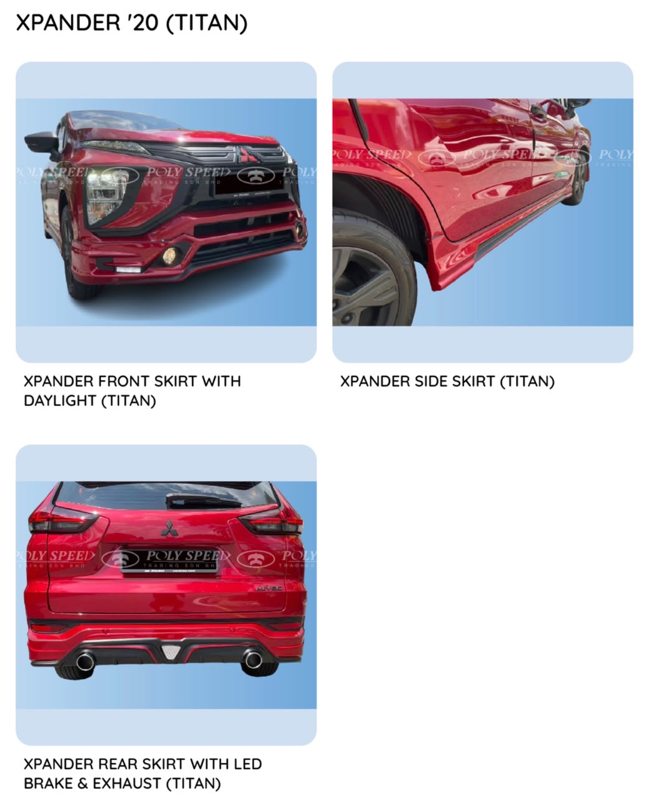 XPANDER titan Bodykit