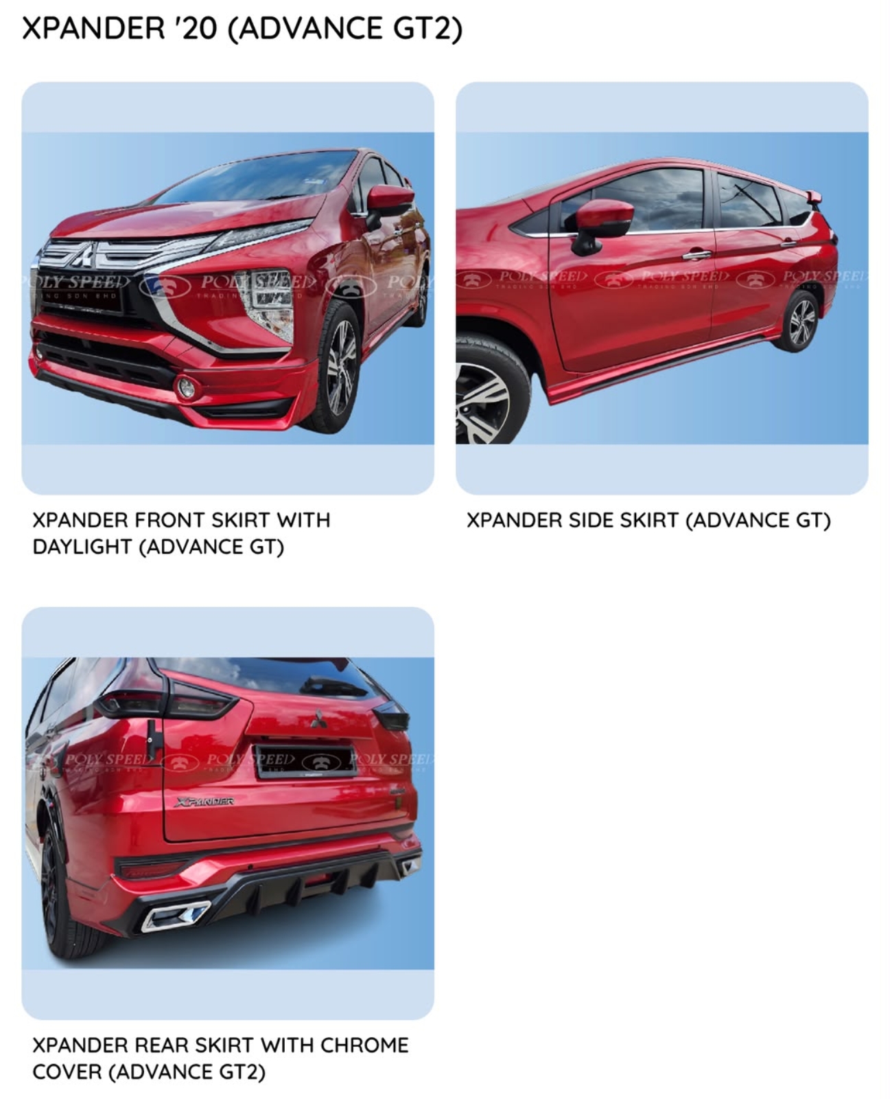 Xpander advance GT2 Bodykit