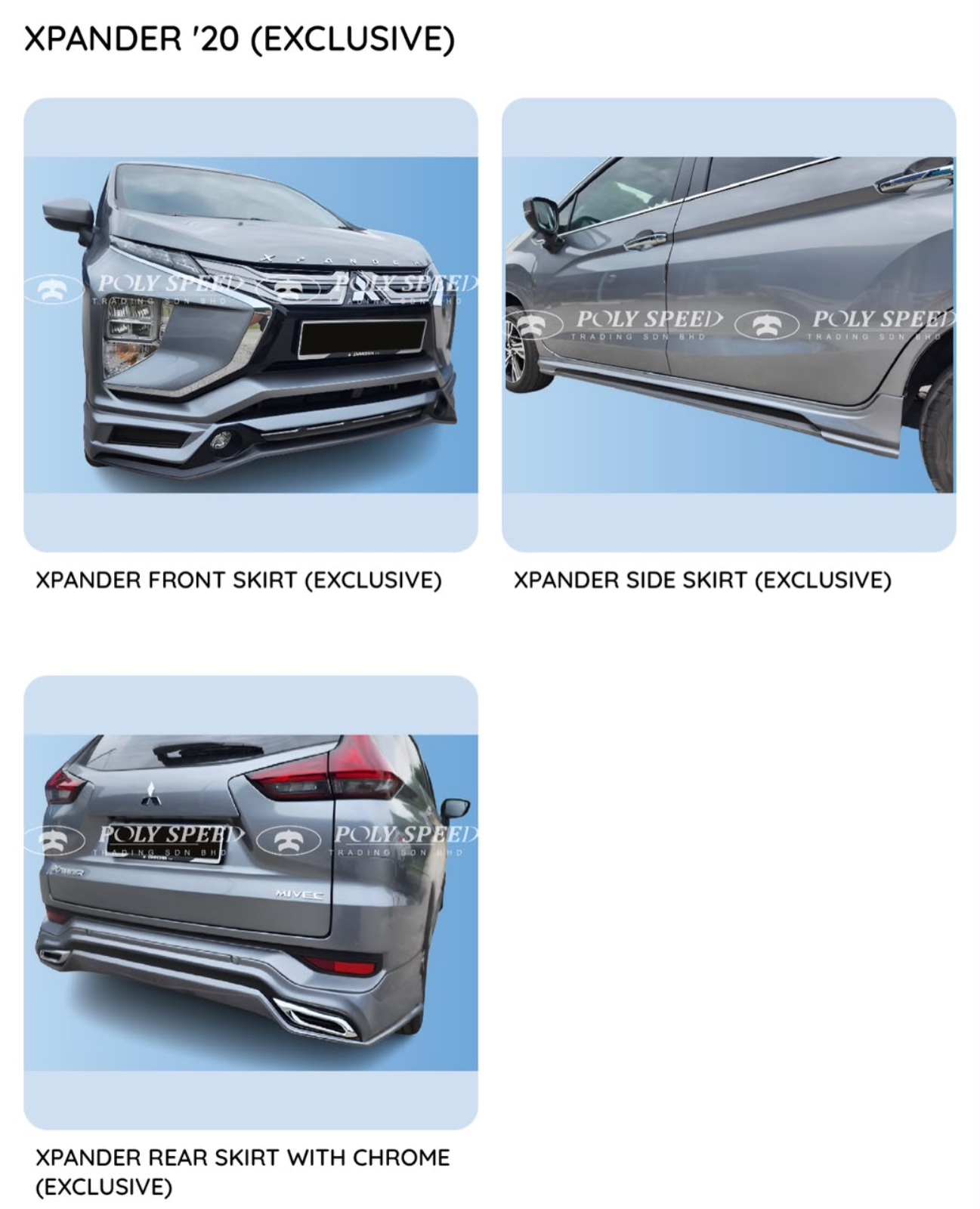 Xpander exclusive Bodykit