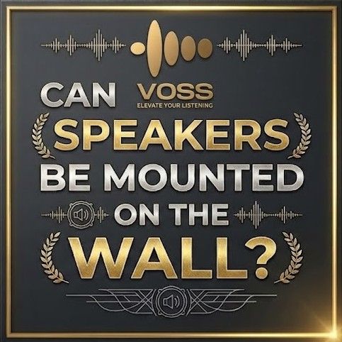 Can karaoke speakers be mounted on the wall?