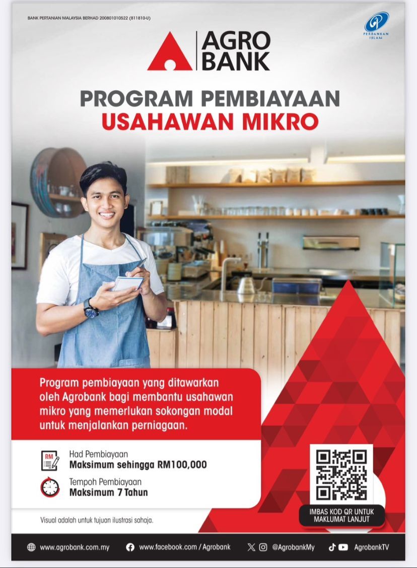 Program Pembiayaan Usahawan Mikro Agro Bank sehingga RM100,000