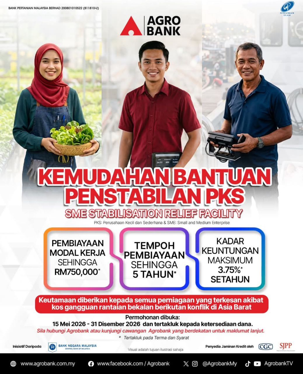 Kemudahan Bantuan Penstabilan PKS Agrobank