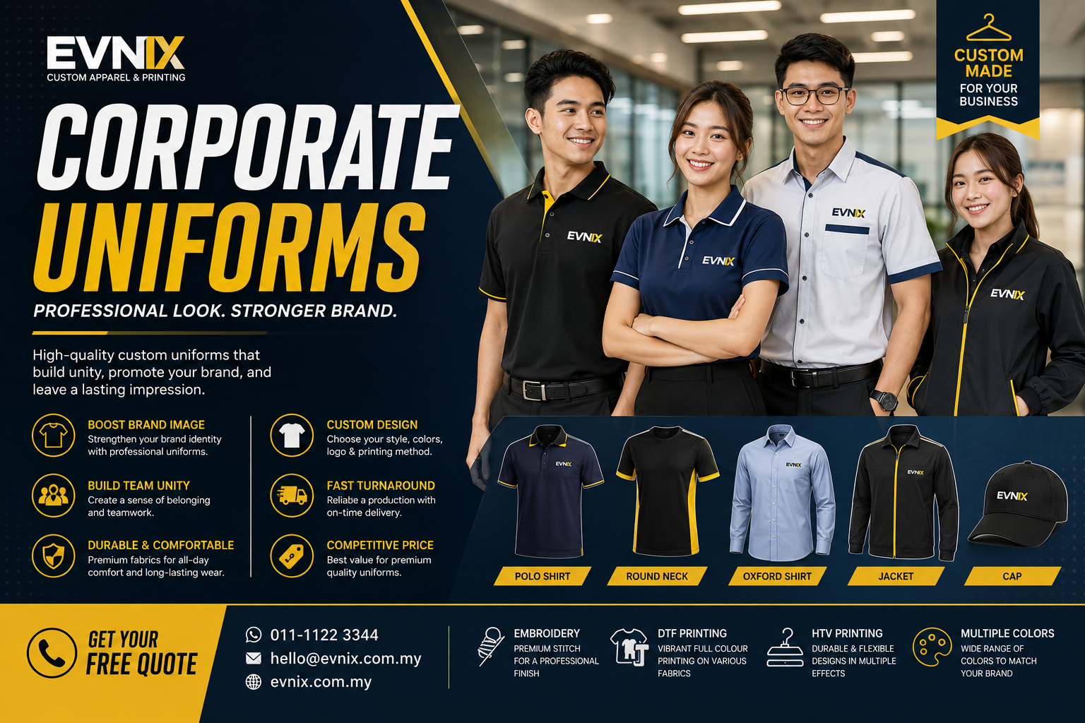 The Complete Guide to Corporate Uniforms in Malaysia