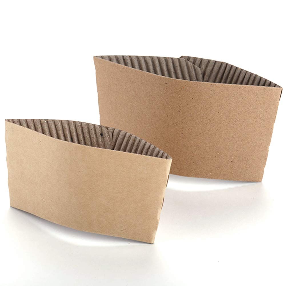 M - 12oz Hot Cup Sleeve / Brown Kraft Paper Cup Sleeve