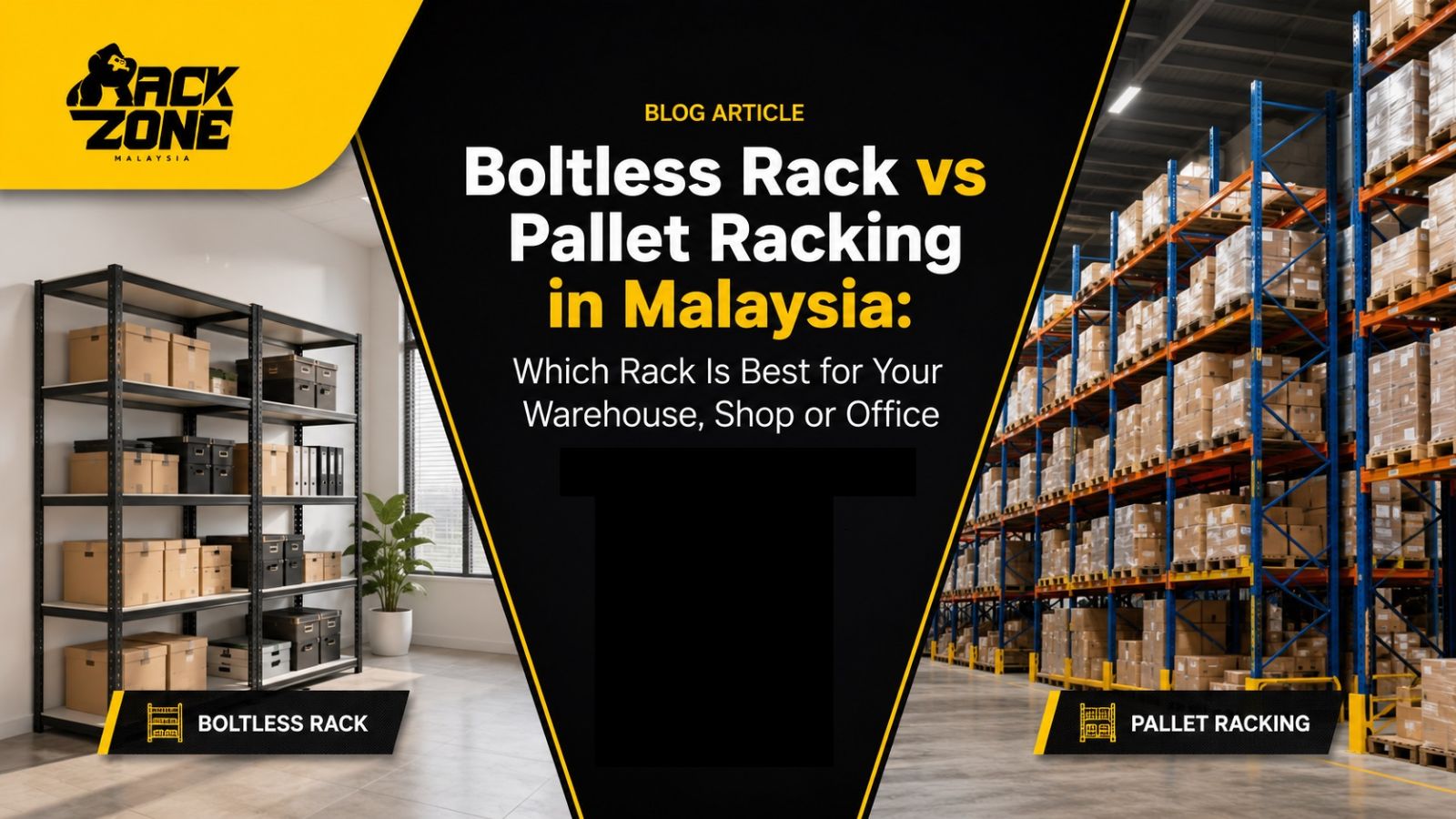 Boltless Rack vs Pallet Racking in Malaysia: Which Rack Is Best for Your Warehouse, Shop or Office