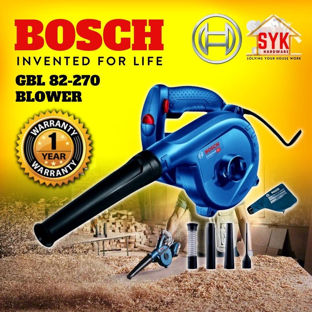 SYK BOSCH GBL 82-270 GBL82-270 Electric Air Blower Vacuum Leaf Blower Heavy Duty Dust Blower Angin 吹风机 - 06019804L1