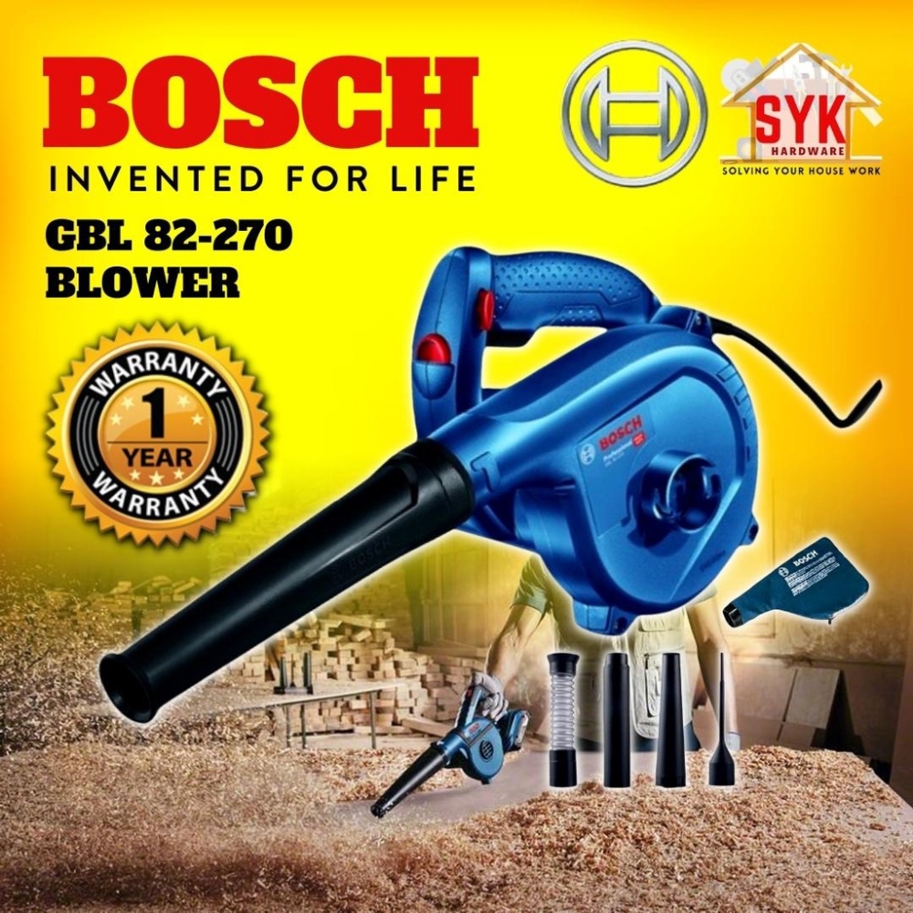 SYK BOSCH GBL 82-270 GBL82-270 Electric Air Blower Vacuum Leaf Blower Heavy Duty Dust Blower Angin 吹风机 - 06019804L1