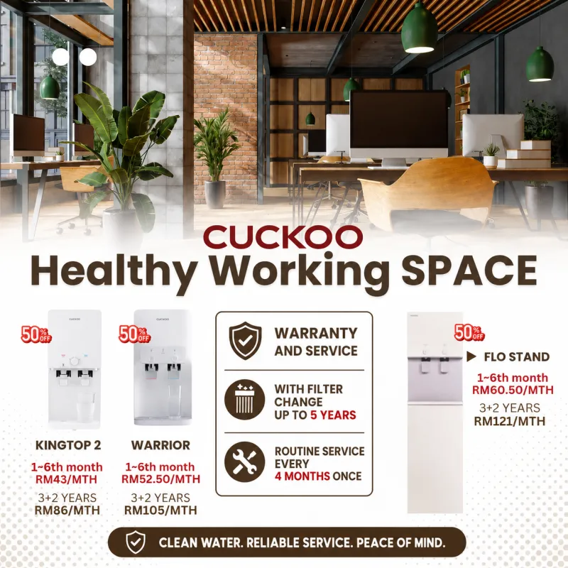 CUCKOO Office Water Purification Healthy Working Space Solution