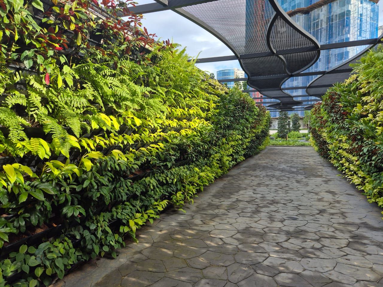 Archway & Green Wall Supply & Installation c/w Automatic Irrigation & Fertigation System  - MB Bay, Johor Bahru - 200 Sqm