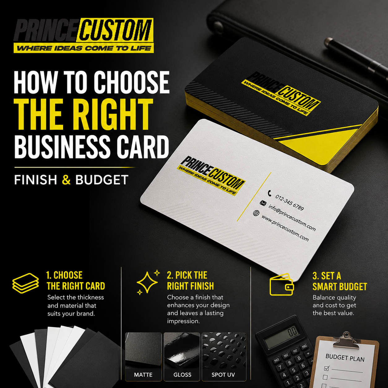 How to Choose the Right Business Card, Finish & Budget
