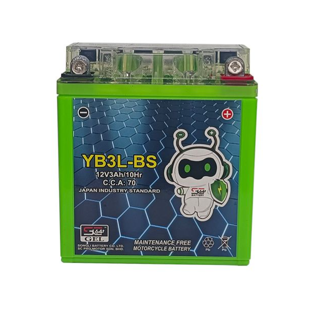 YB3L-BS Gel  - Bateri KRISS/DINAMIK 125/RC80/RC100/Y125Z/RXZ/Y80/Y100
