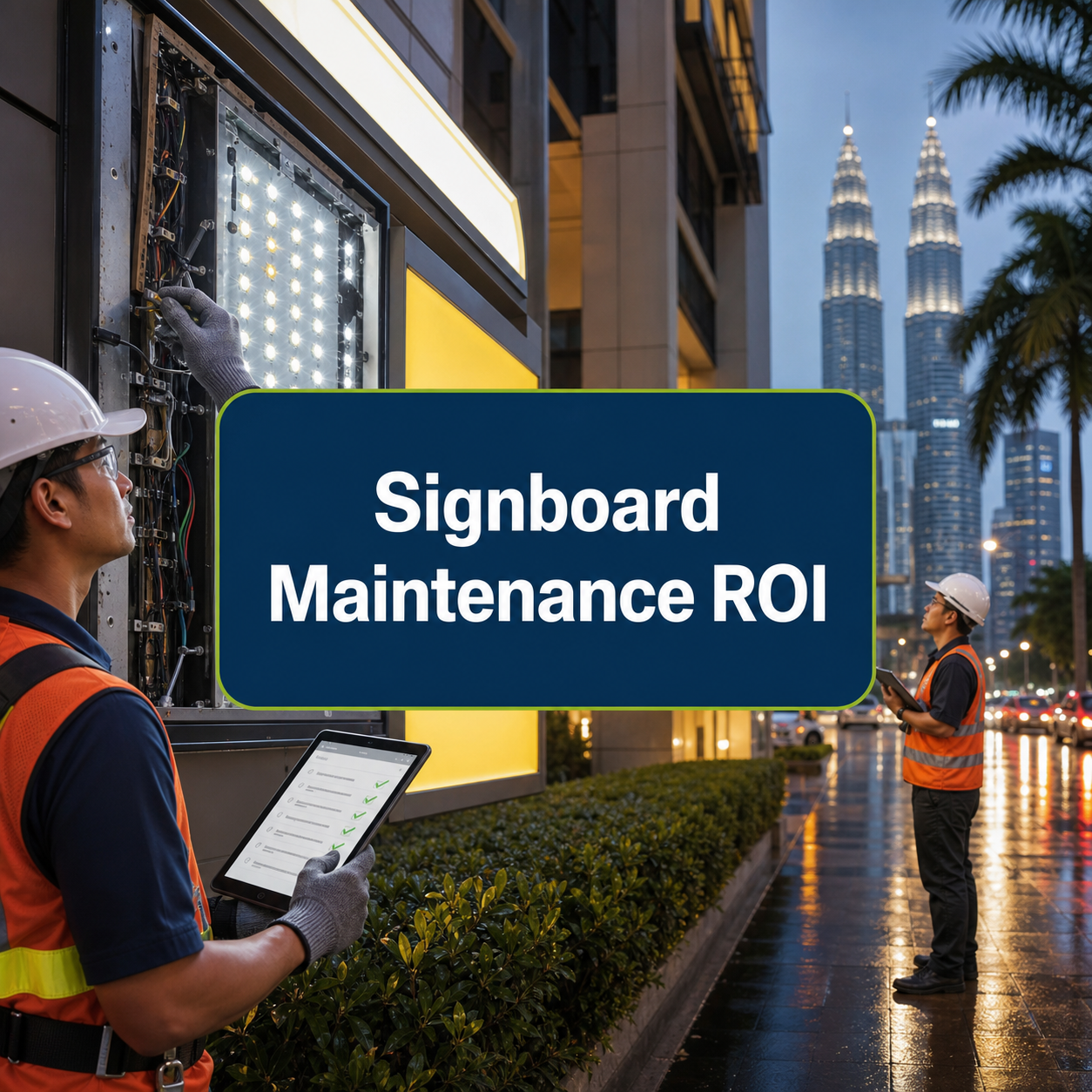 Signboard Maintenance ROI: Why Malaysian Businesses Should Prevent Repairs Before Failure