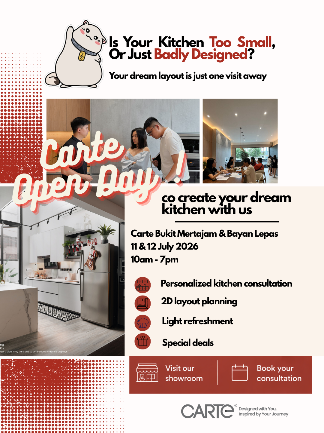 Carte Open Day - Bukit Mertajam & Bayan Lepas ( 11 - 12 July 2026 ) 