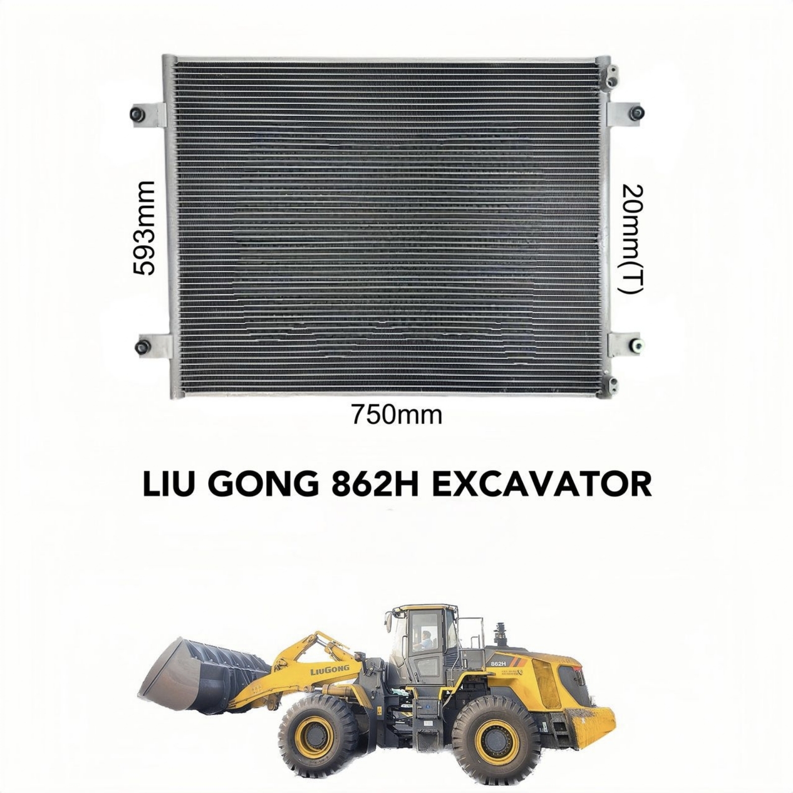 CONDENSER LIU GONG 826H EXCAVATOR