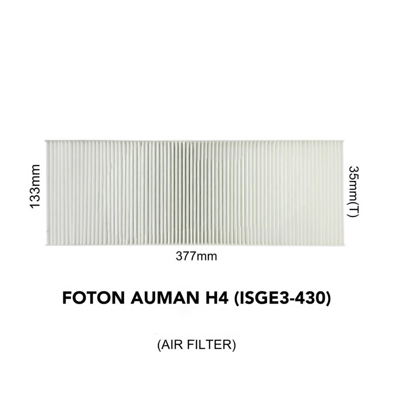 AIR FILTER FOTON AUMAN H4 (ISGE3-430)