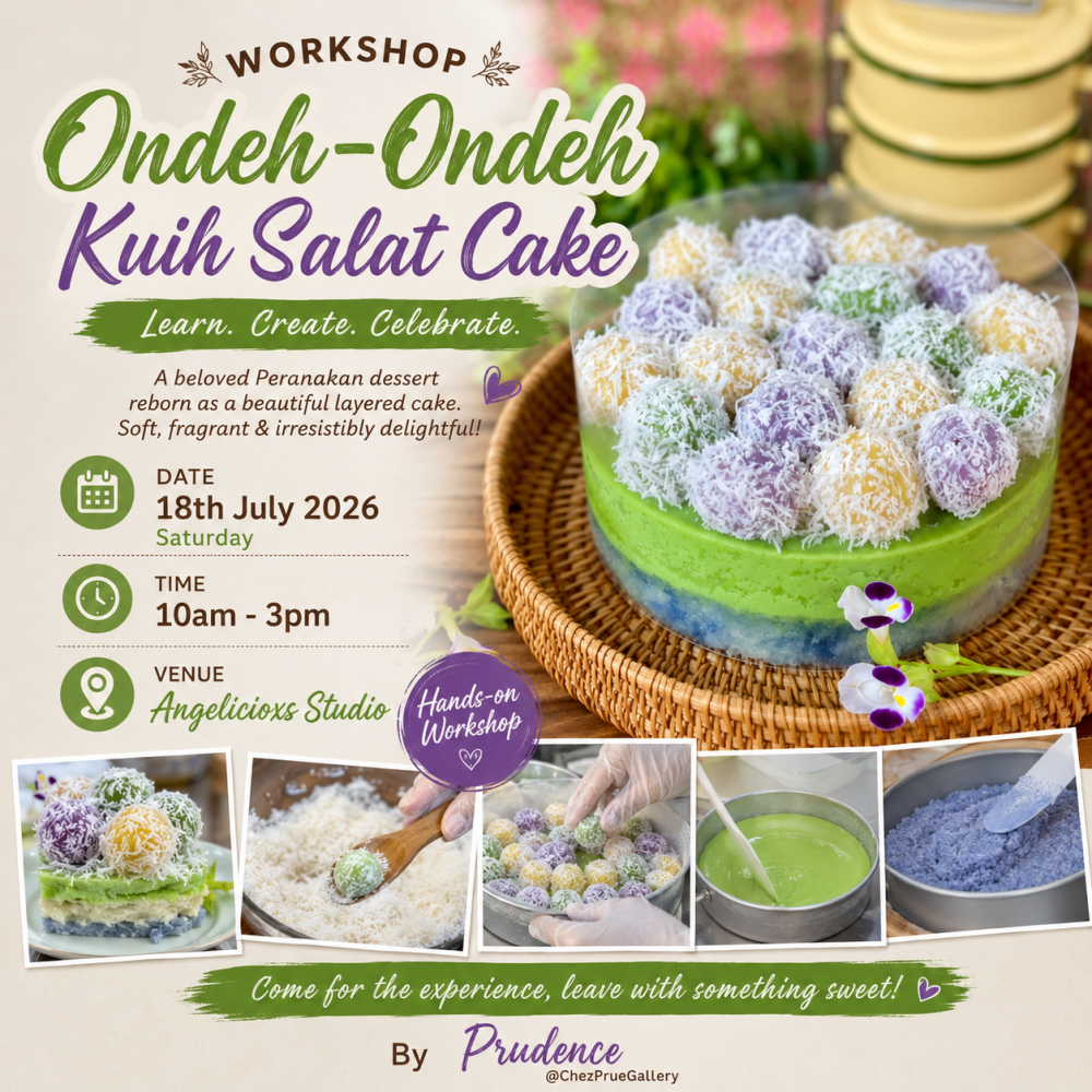 Ondeh Ondeh and Kuih Salat Cake Workshop