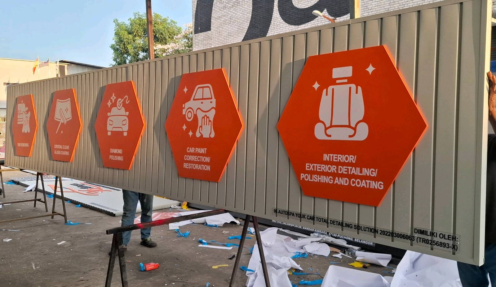 Outdoor 3D LED  Aluminium Panel Signboard