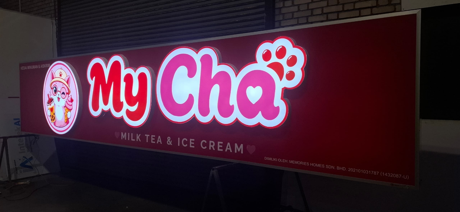 厂家直销3D LED正面发光时尚潮流饮料店招牌行业领航者服务PUCHONG及CHERAS