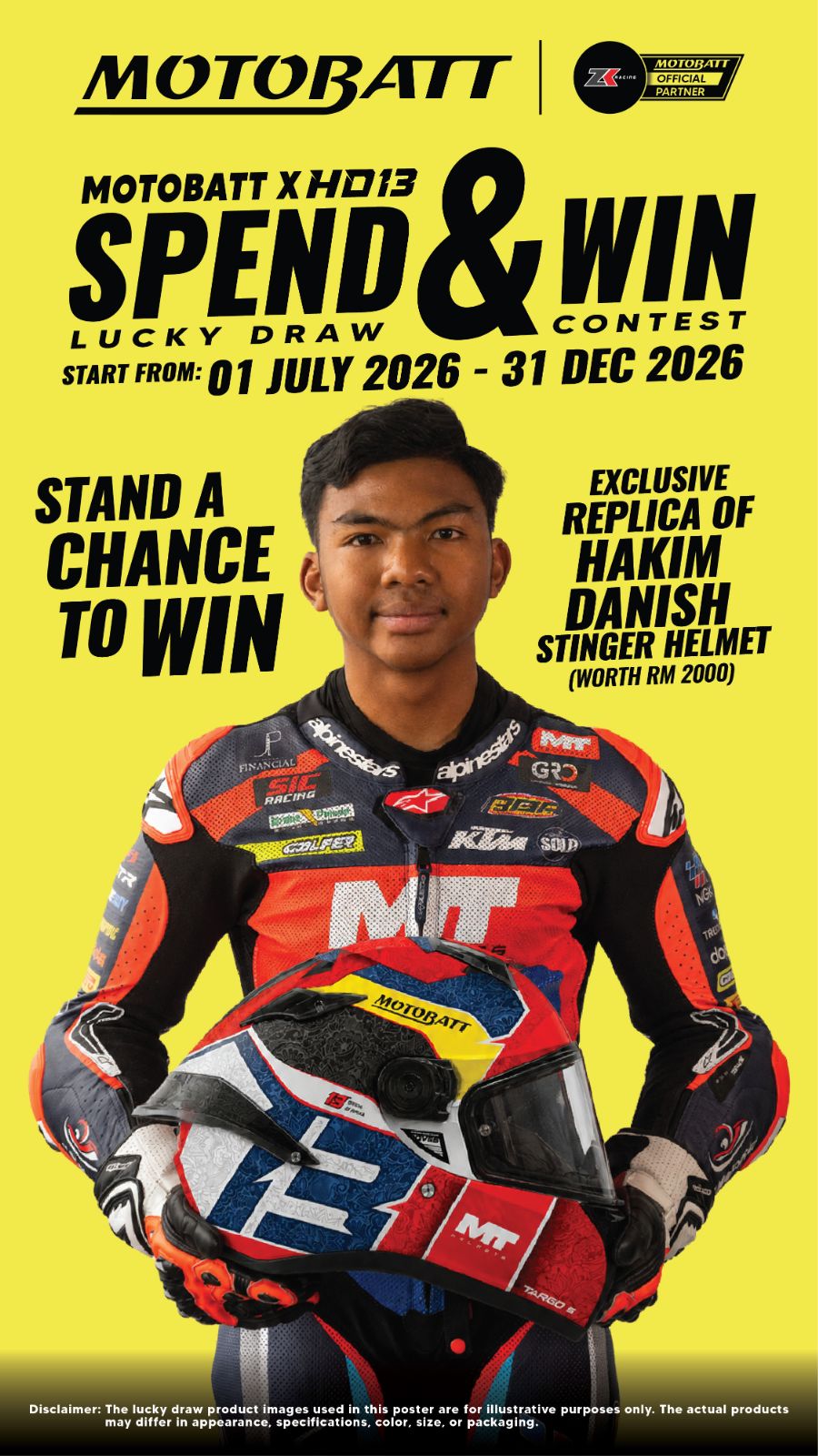 🏁 MOTOBATT X HD13 SPEND & WIN LUCKY DRAW CONTEST 🏁