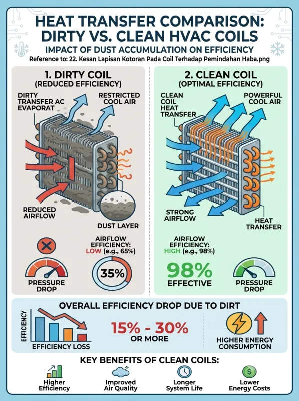 Kesan Lapisan Kotoran Pada Coil Terhadap Pemindahan Haba