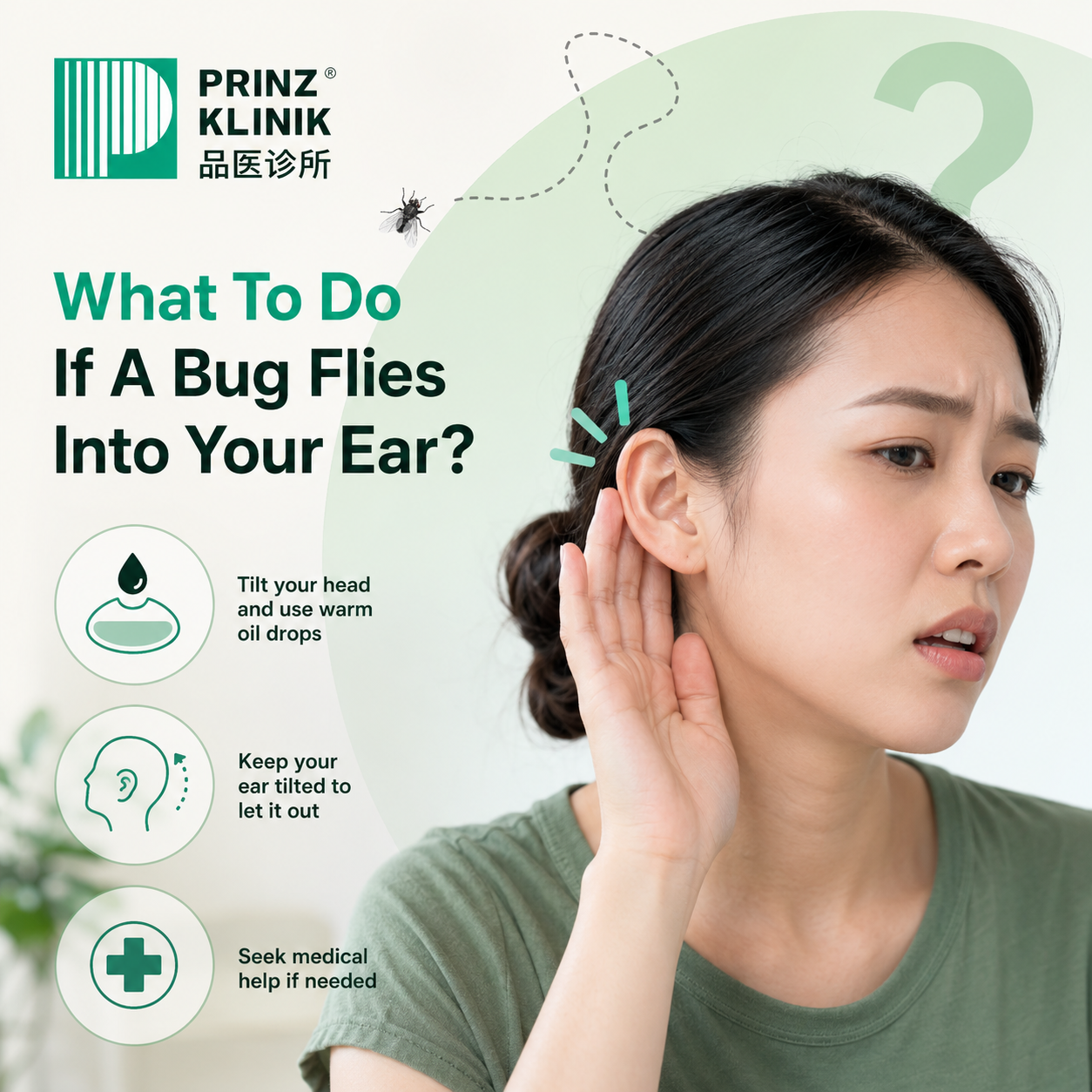 What to Do If a Bug Flies Into Your Ear?