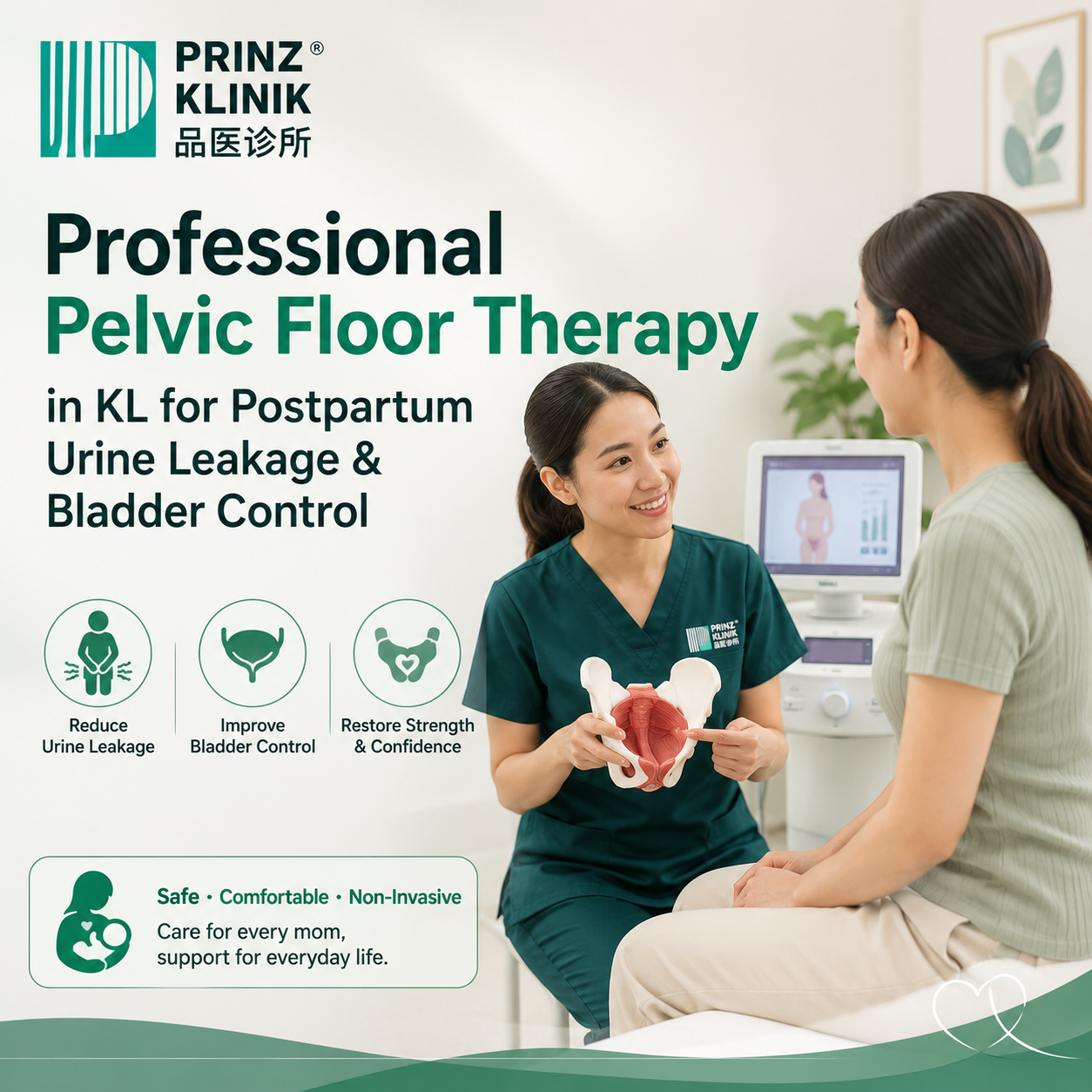 Professional Pelvic Floor Therapy in KL for Postpartum Urine Leakage & Bladder Control