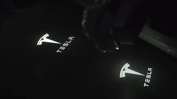 TESLA Logo Projector Welcome Light