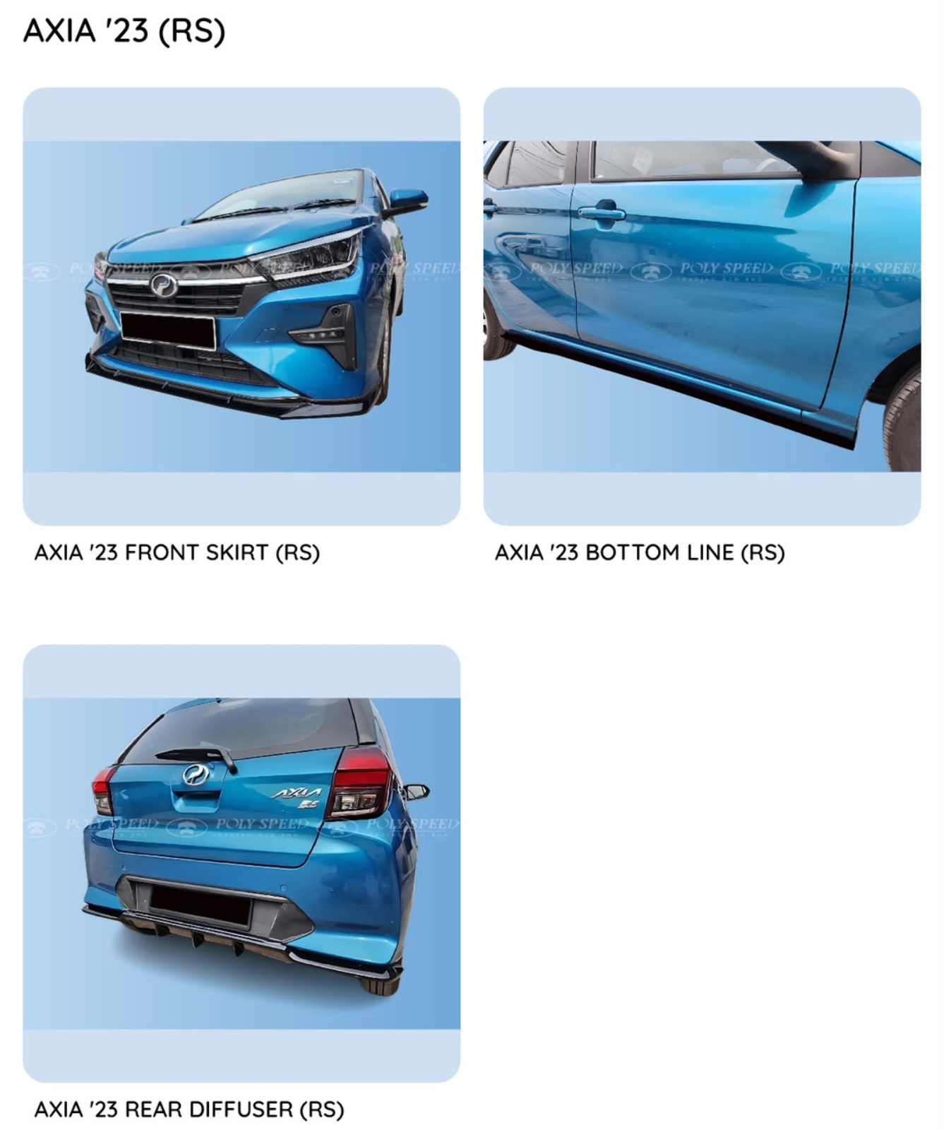 Axia 23 RS Bodykit