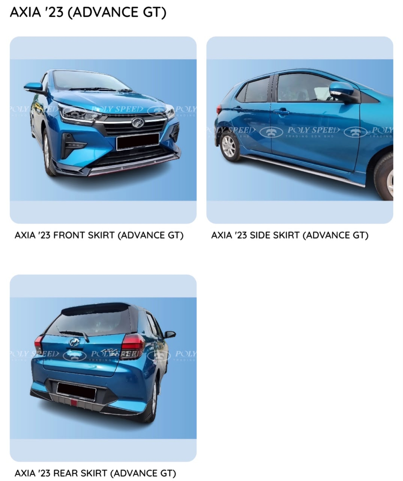 Axia 23 Advance GT Bodykit