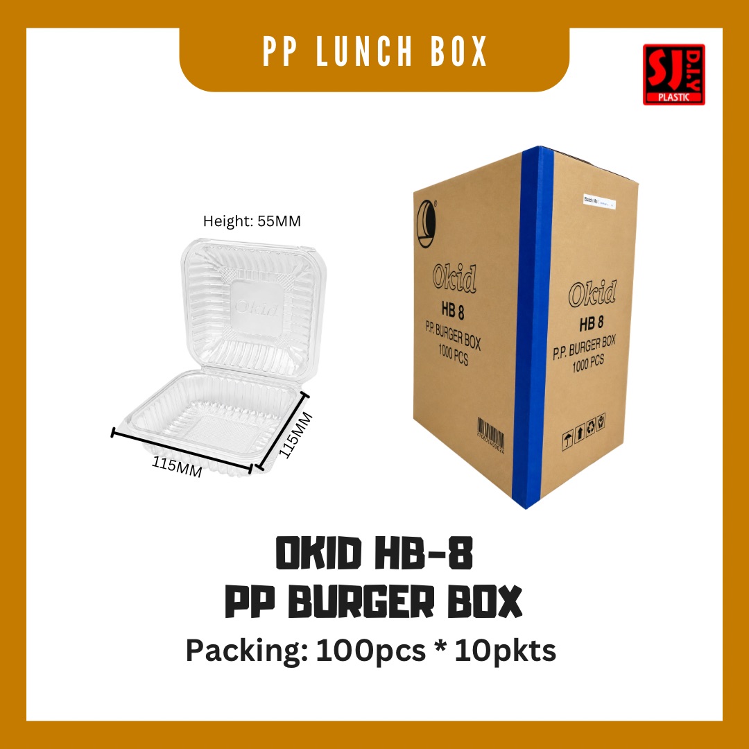OKID HB-8 PP Burger Box