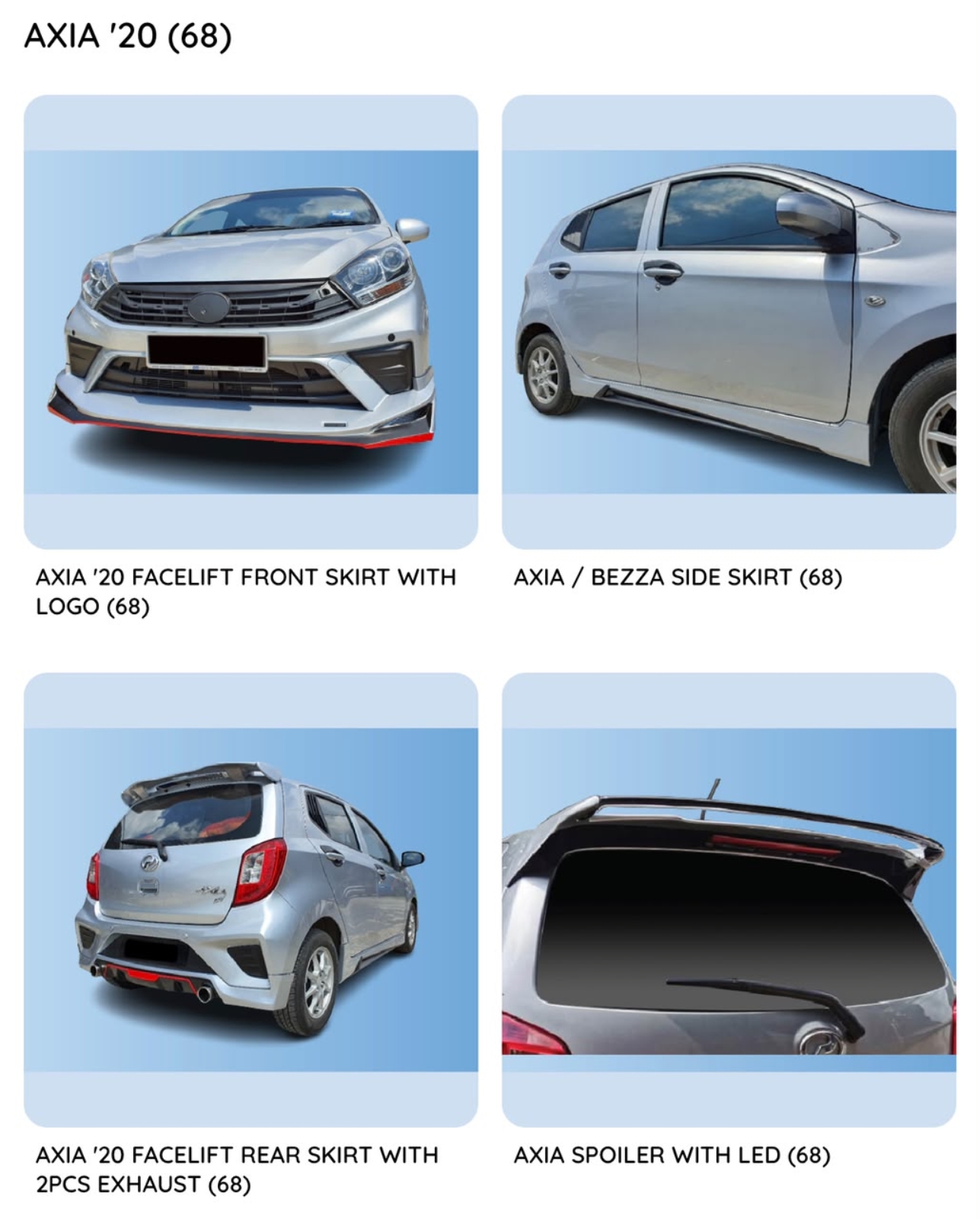 Axia 20 Drive 68 Bodykit