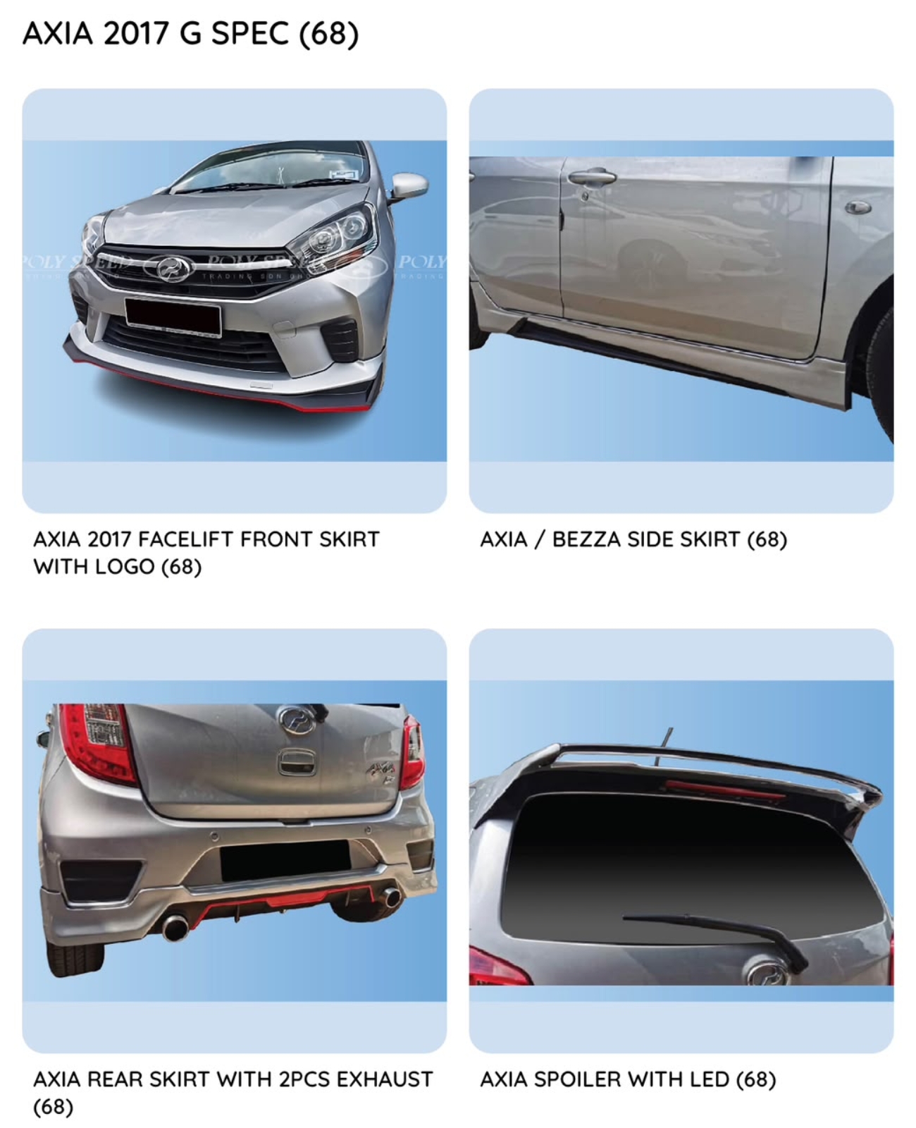 Axia 17 Gspec Drive 68 Bodykit