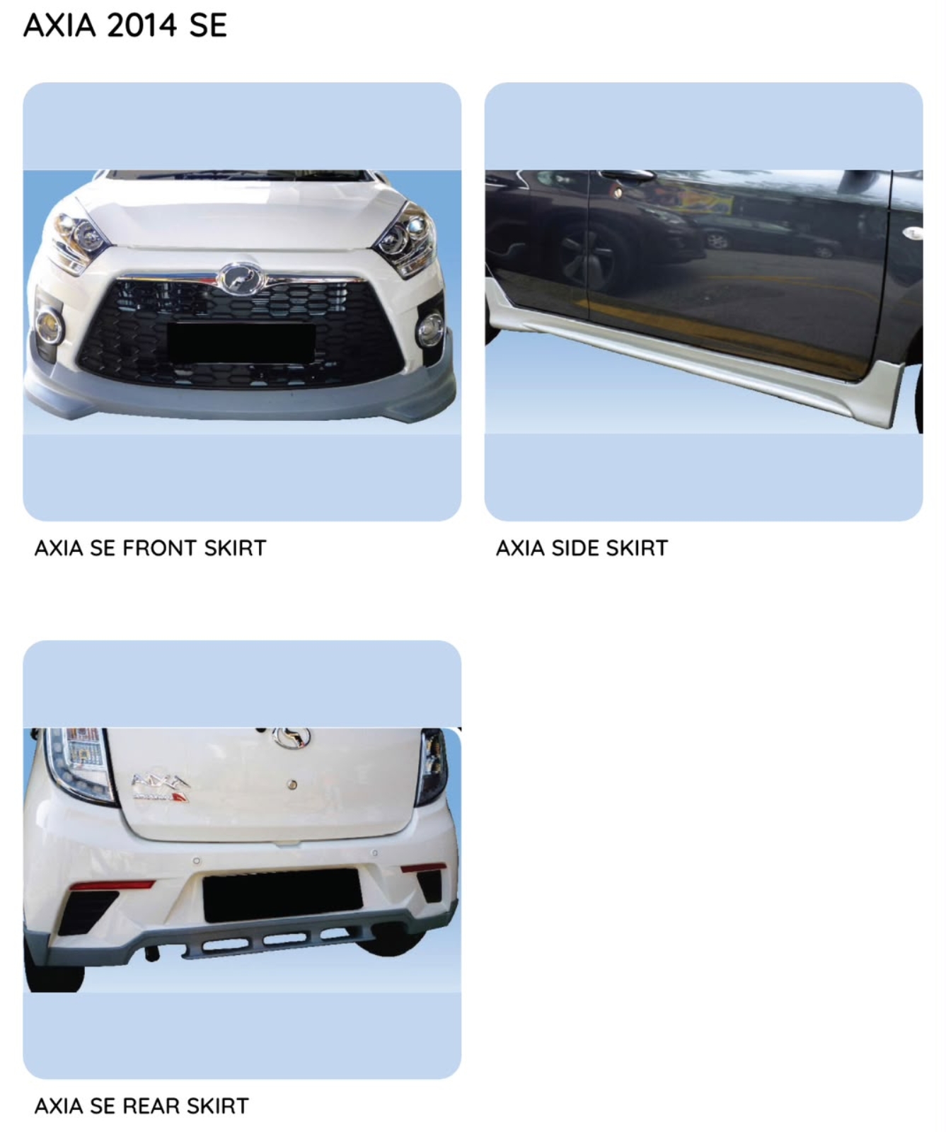 Axia 14 SE Bodykit