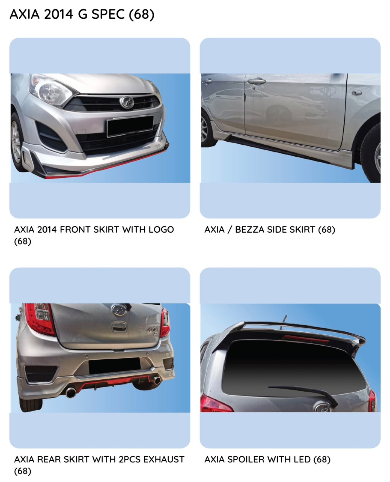 Axia 14 Gspec Drive68 bodykit