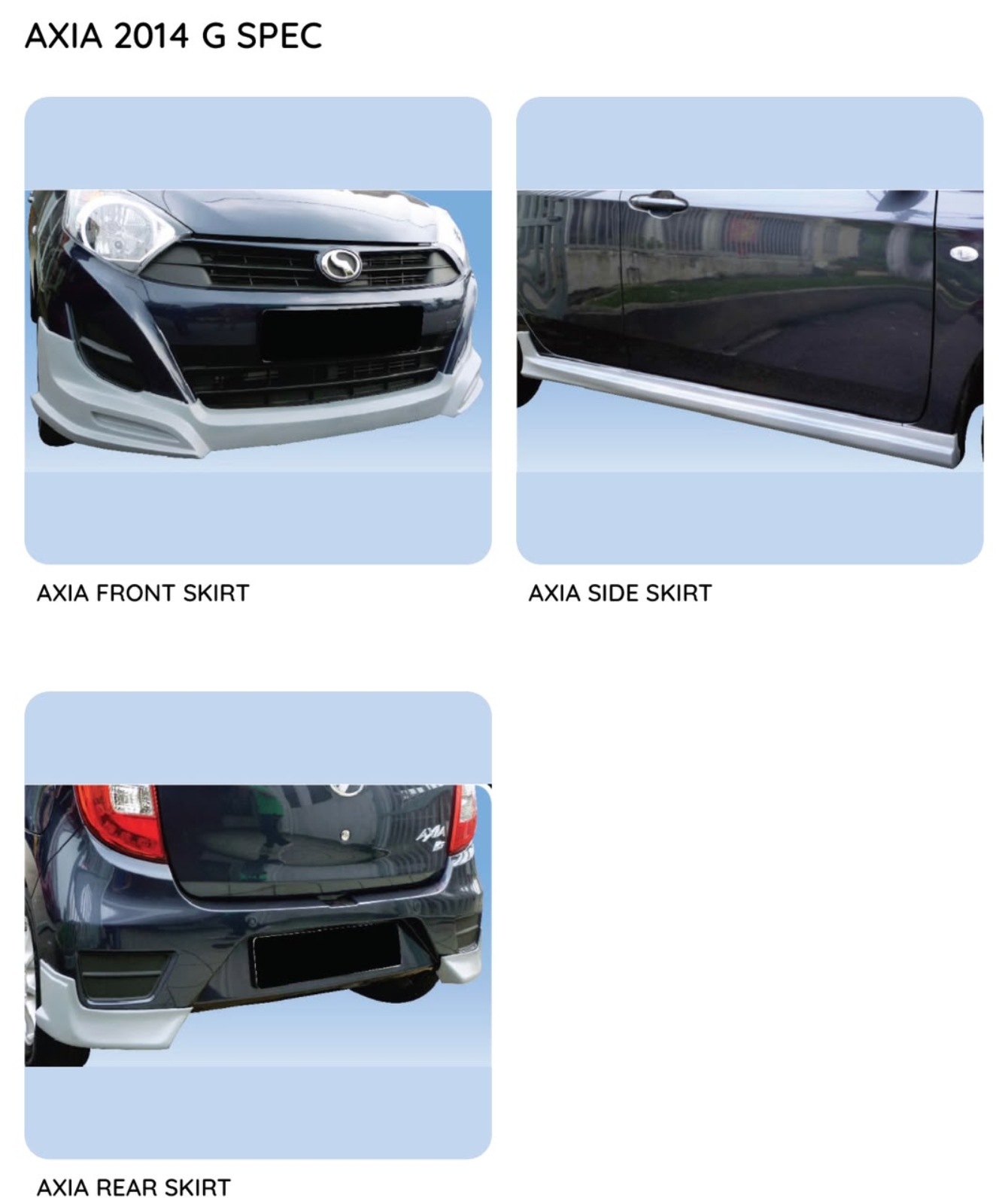 Axia 14 Gspec bodykit
