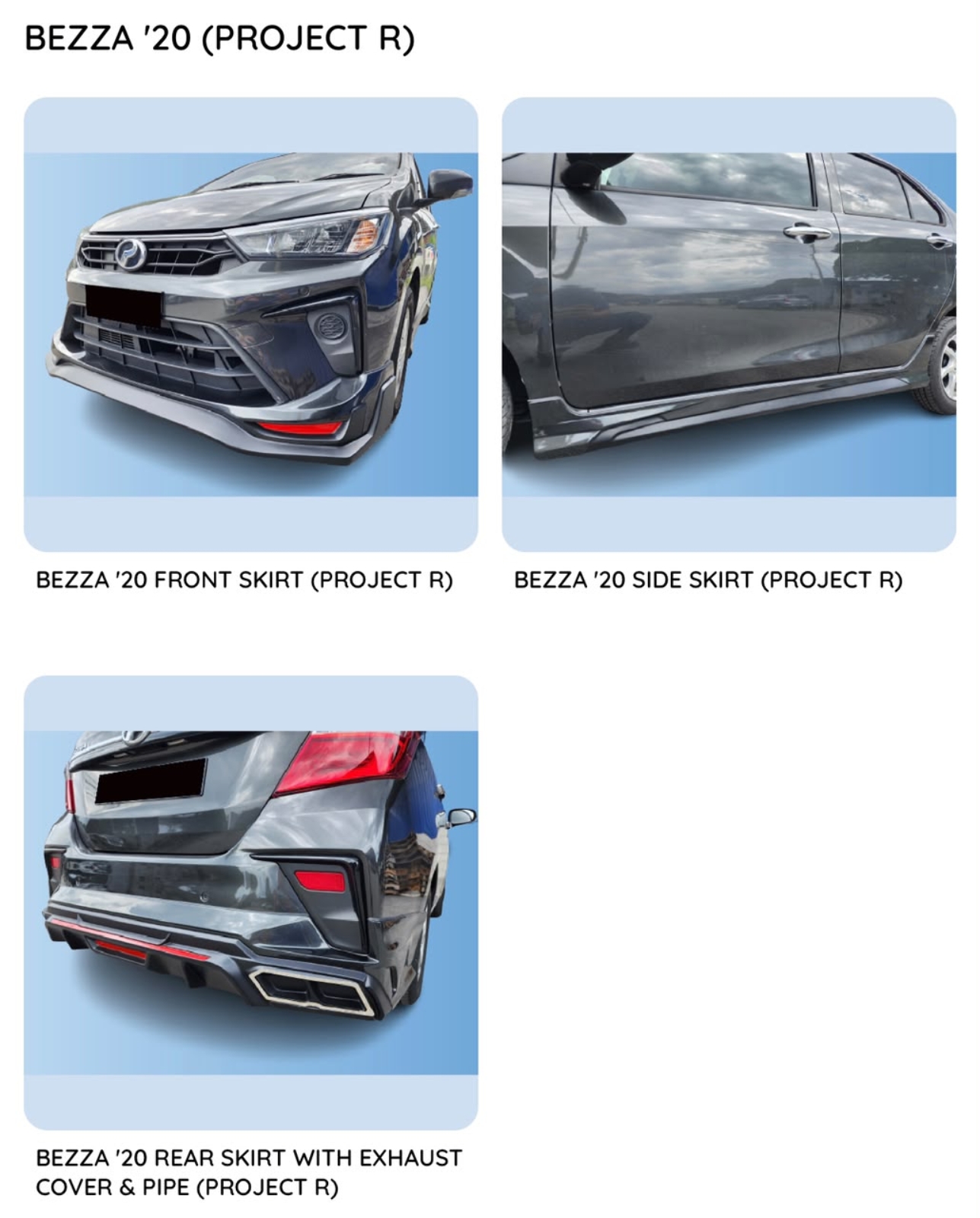 Bezza 20 project R bodykit