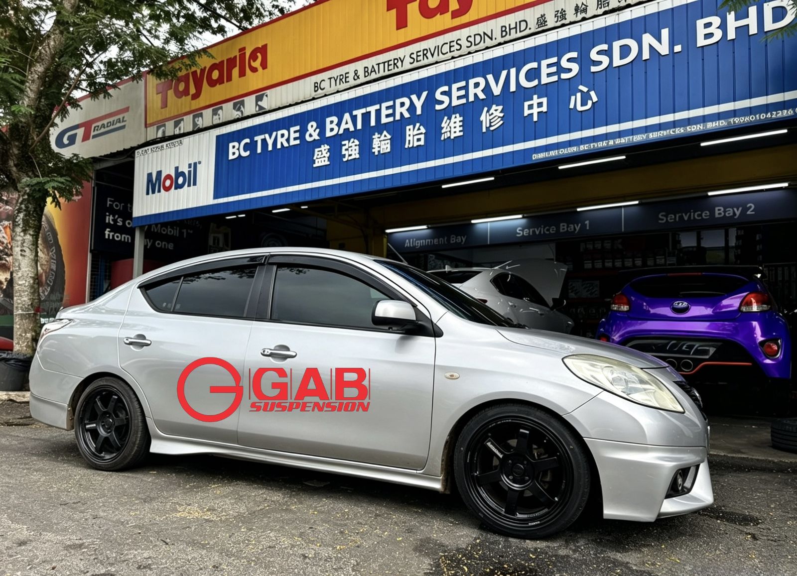 🚗✨ Nissan Almera 🔧GAB HE Series Hi-Low Bodyshift Adjustable 避震系统 🔧🔥_212703072026