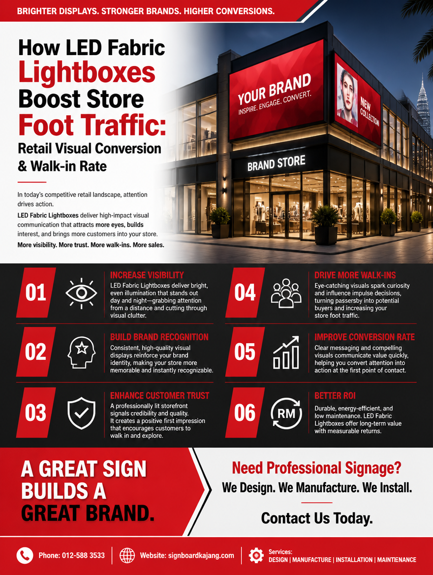 How LED Fabric Lightboxes Boost Store Foot Traffic: Retail Visual Conversion & Walk-in Rate