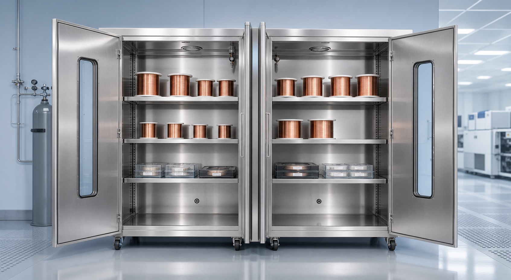 Copper Wire N2 Cabinets for Dry Storage Rooms That Keep Changing Hands