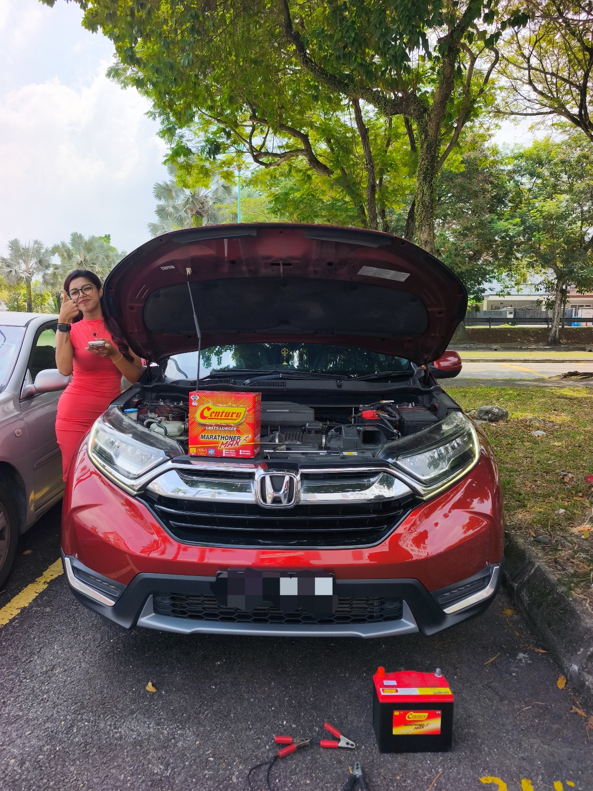 Honda CR-V 1.5 Turbo NS60LS Century Marathoner Max Car Battery In Delivery Kota Kemuning Shah Alam