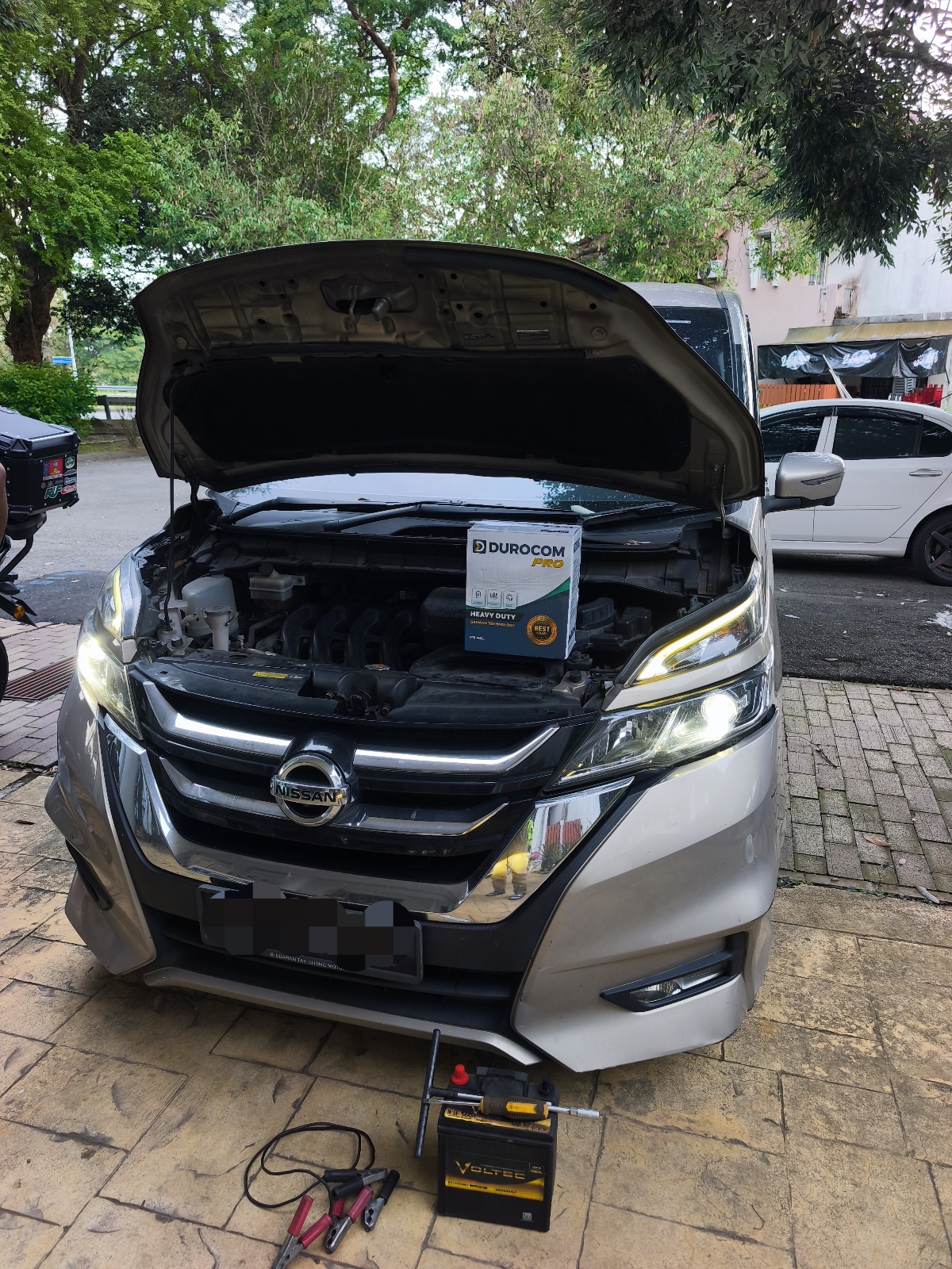 Nissan Serena C27 S-Hybrid M42L Durocom Pro Car Battery In Delivery Presint 11 Putrajaya
