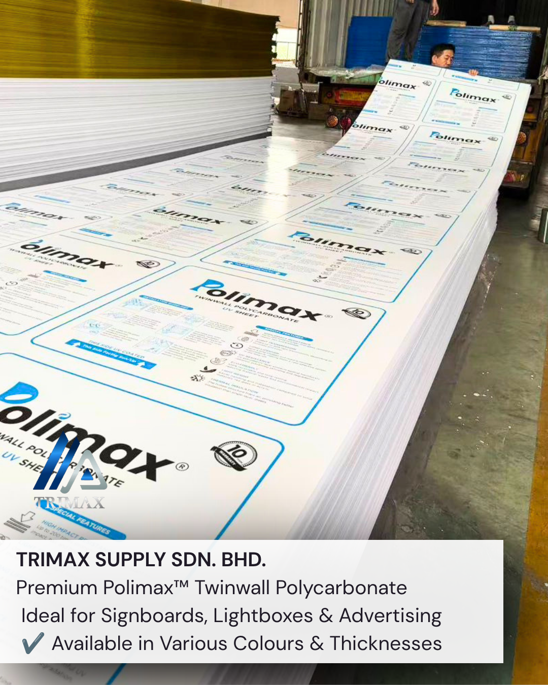 Polimax Twinwall Polycarbonate Sheet