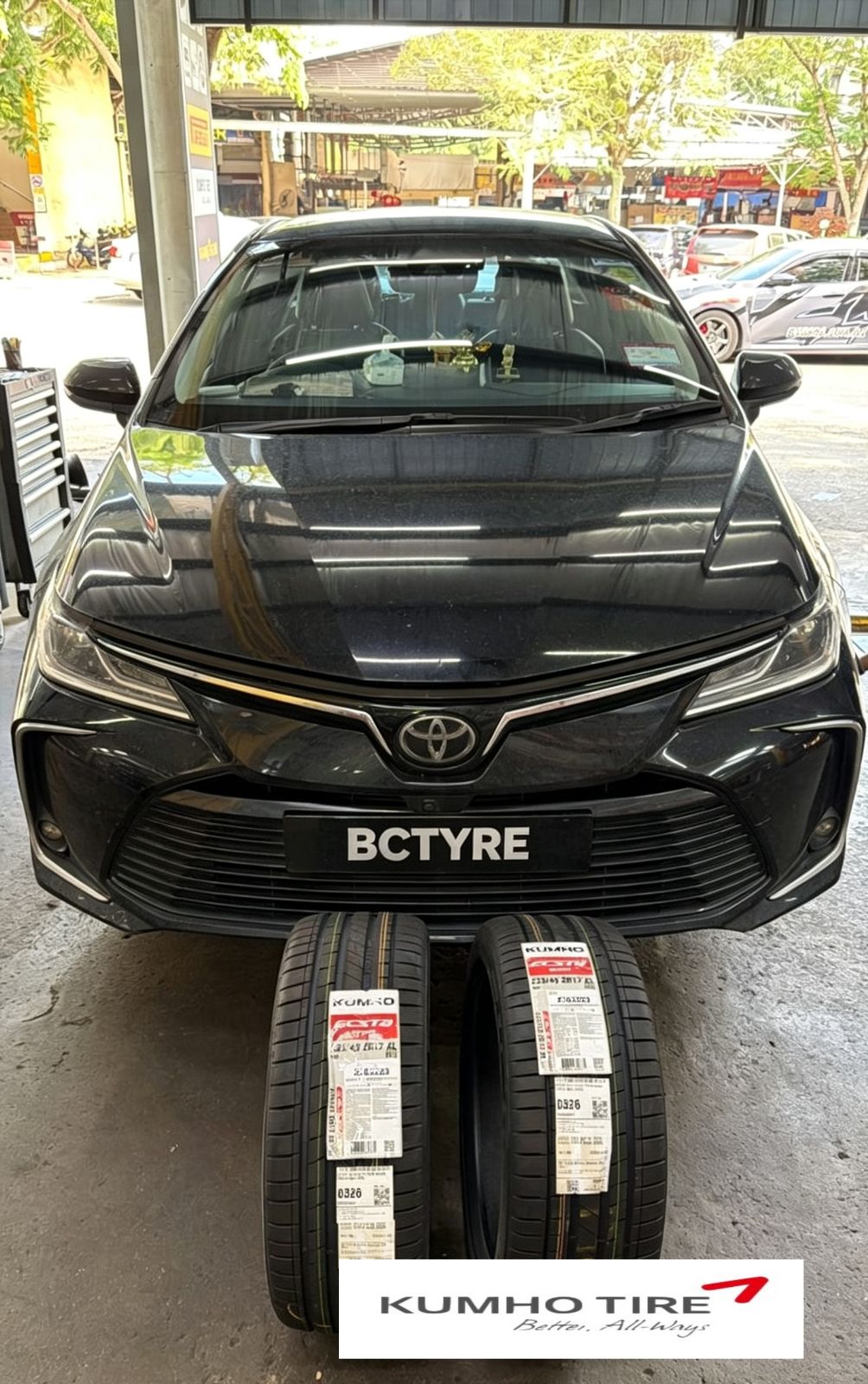 🚗✨ Toyota Corolla Altis 升级 💯225/45ZR17 Kumho Ecsta Sport PS72 🔥_154304072026