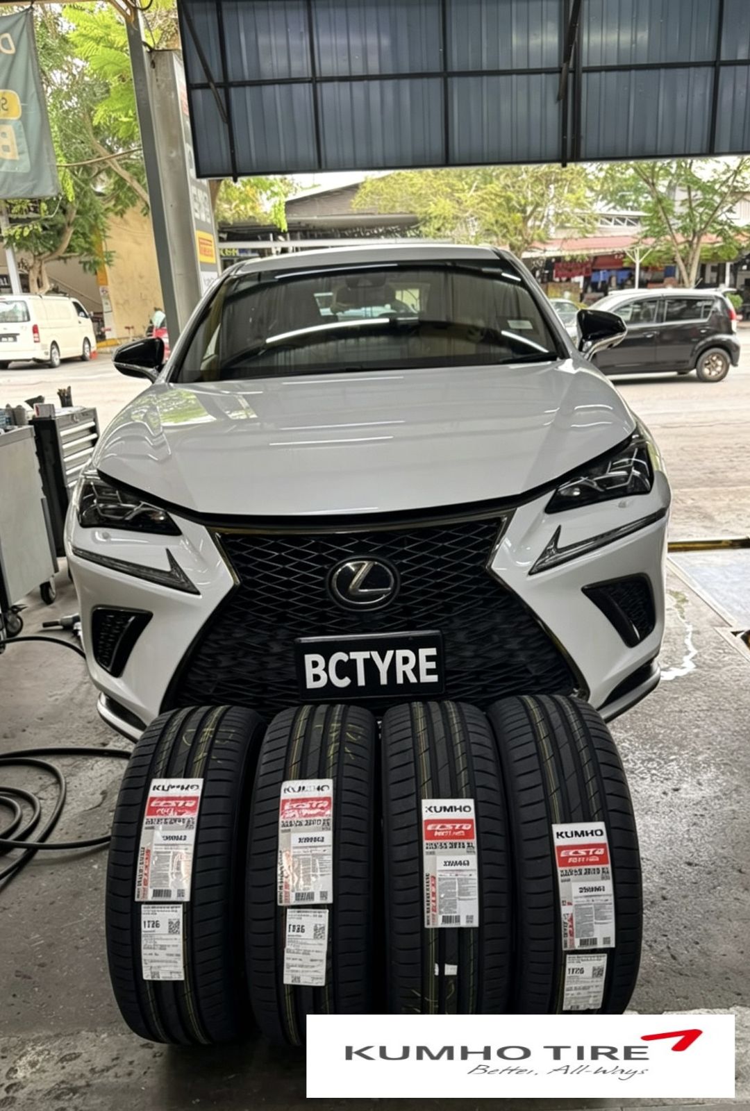 🚗✨ Lexus NX200t🛞 更换轮胎：235/55ZR18 Kumho Kumho Ecsta PS71 SUV⚙️ 引擎保养：Mobil 1 全合成机油更换 🛢️_171704072026