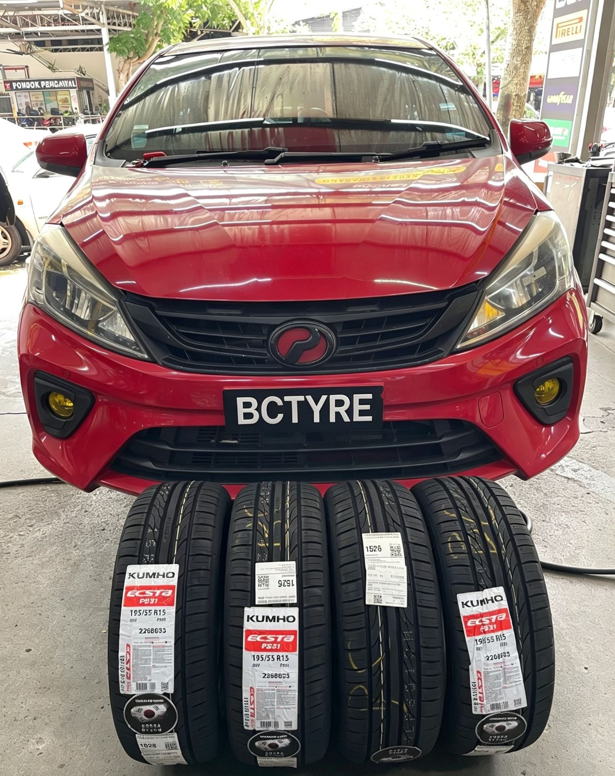 🚗✨Perodua Myvi🔧 195/55R15 Kumho Ecsta PS31✨🚗_173204072026