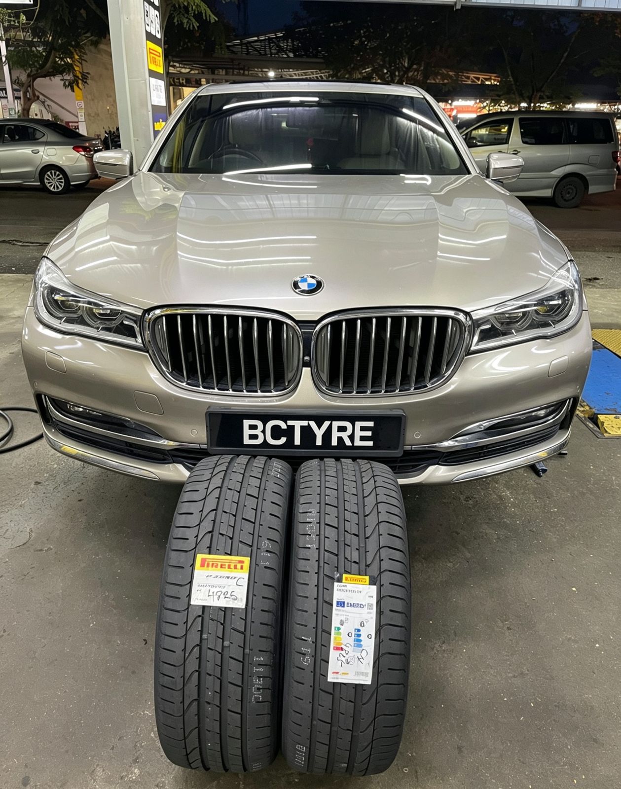 🚗✨ BMW 7 Series 更换 245/45R19 Pirelli P ZERO Runflat🔧🔥_185904072026
